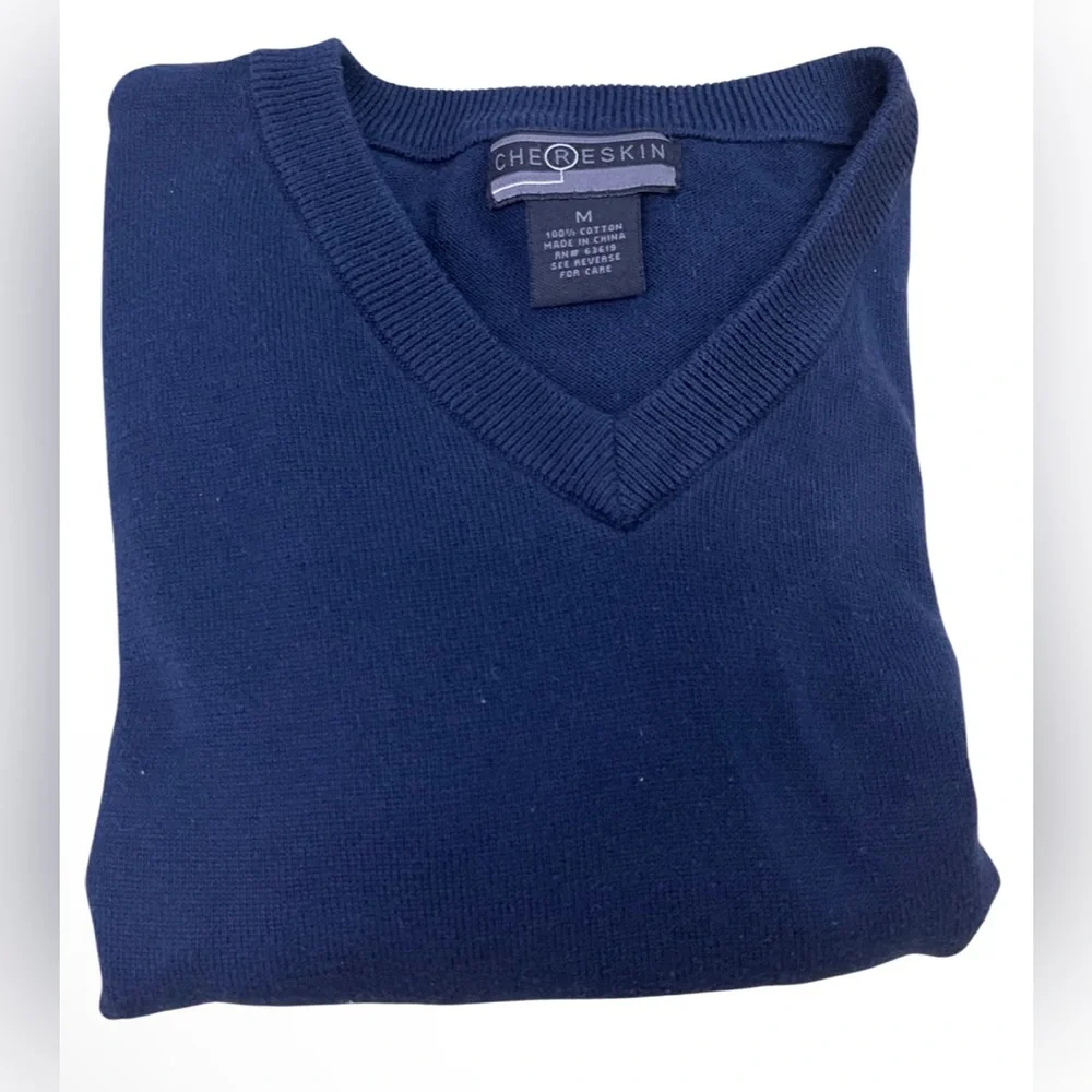 Chereskin Men’s Vneck long sleeve pull over sweater